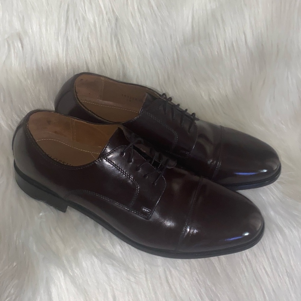 2 for $50 Florsheim Dress Shoes Men's Size 9.5 D Broxton Cap-Toe Leather - Picture 3 of 16